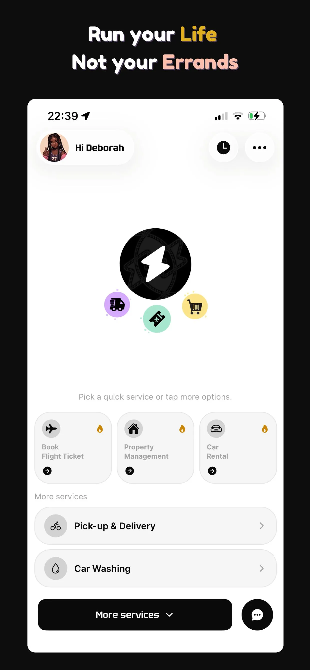 Light Errand app screenshot 2