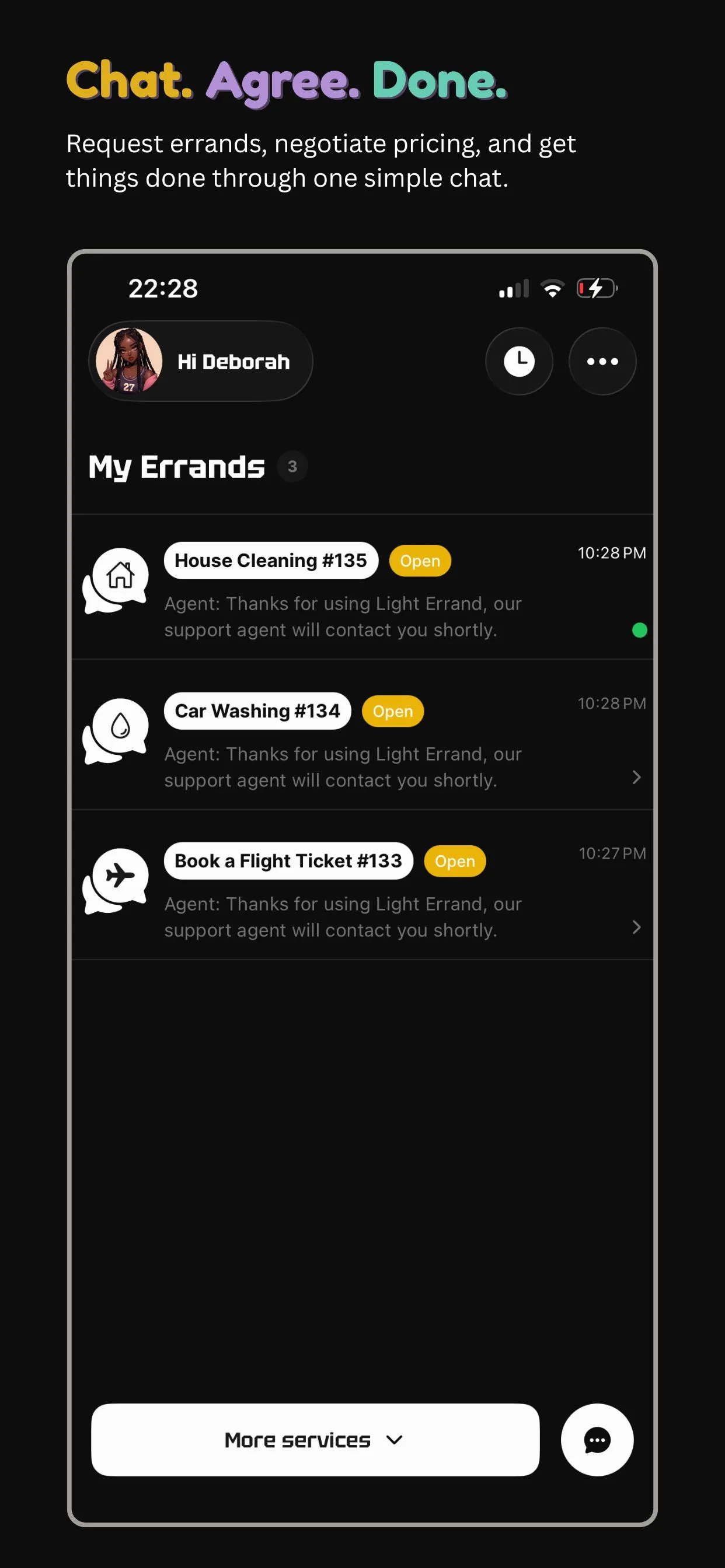 Light Errand app screenshot 4